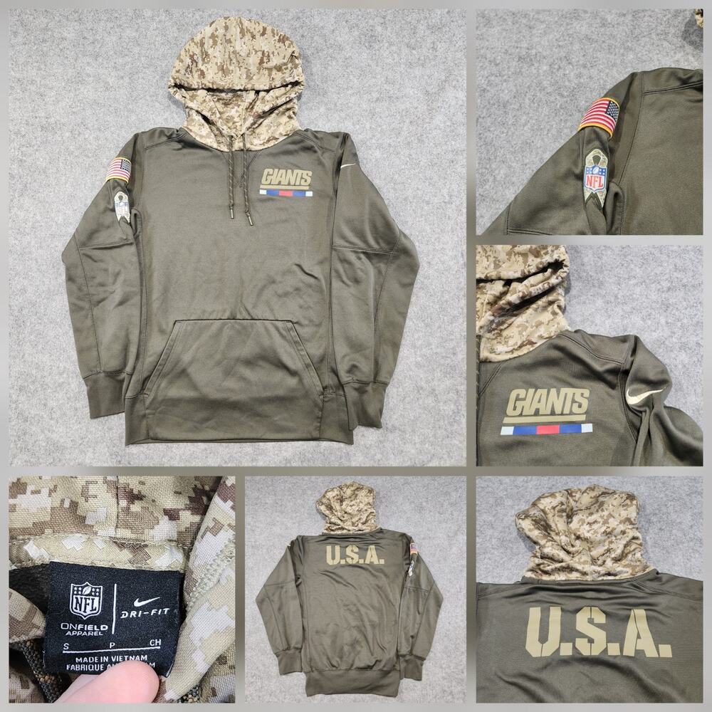 Nike New York Giants On Field Salute to Service Mens S Small NFL Football Hoodie